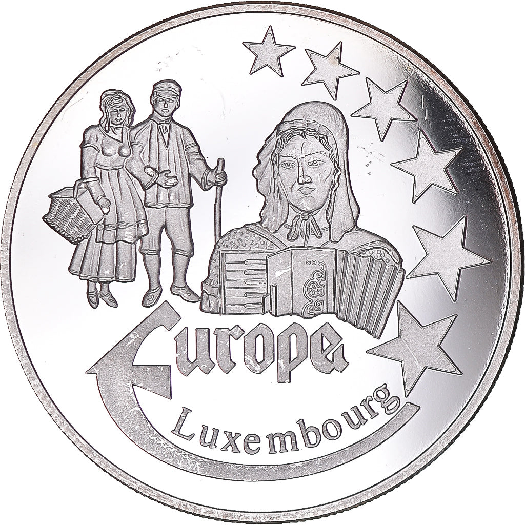 Francia, medalla, Europa, 2000, Luxembourg, SC, Plata