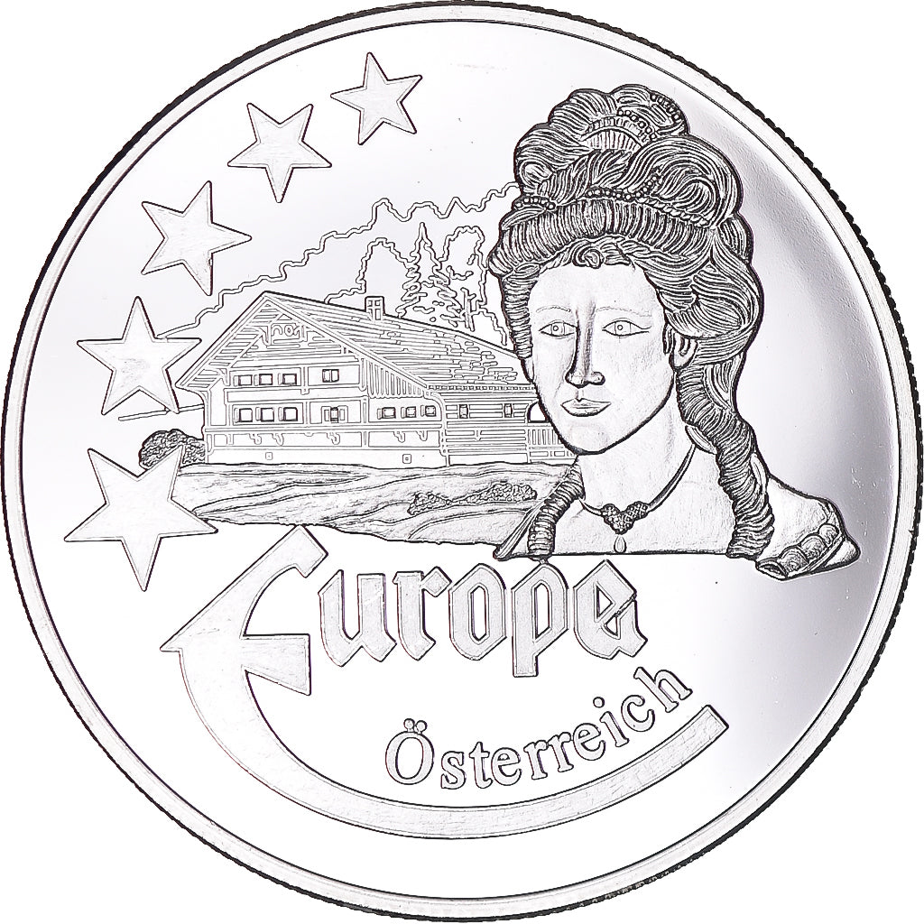 Frankreich, Medaille, Europa, 1997, Austria, UNZ, Silber