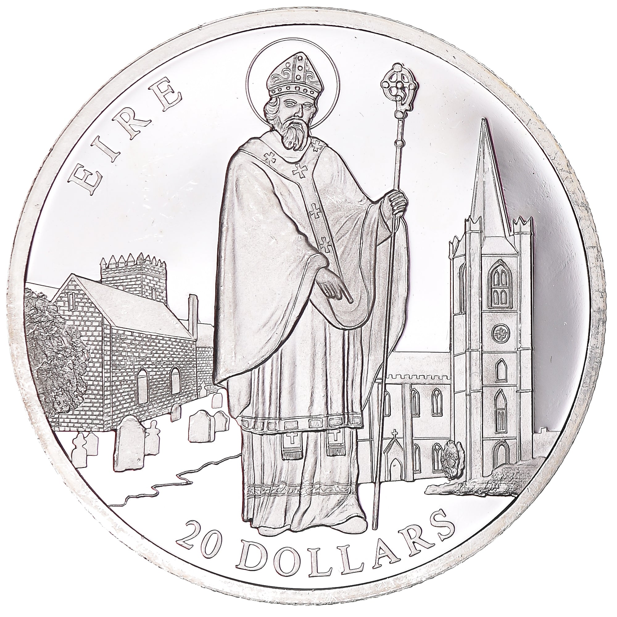 Münze, Liberia, 20 Dollars, 2001, Ireland, UNZ, Silber