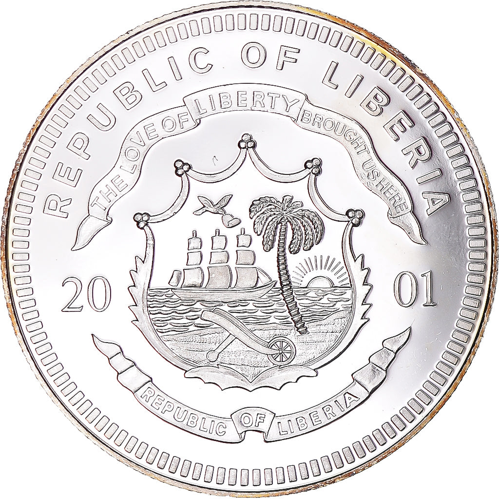 Münze, Liberia, 20 Dollars, 2001, Ireland, UNZ, Silber
