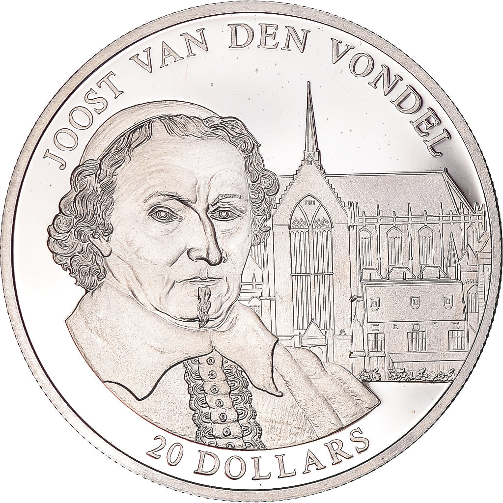 Münze, Liberia, 20 Dollars, 2003, J. Van Den Vondel, UNZ, Silber