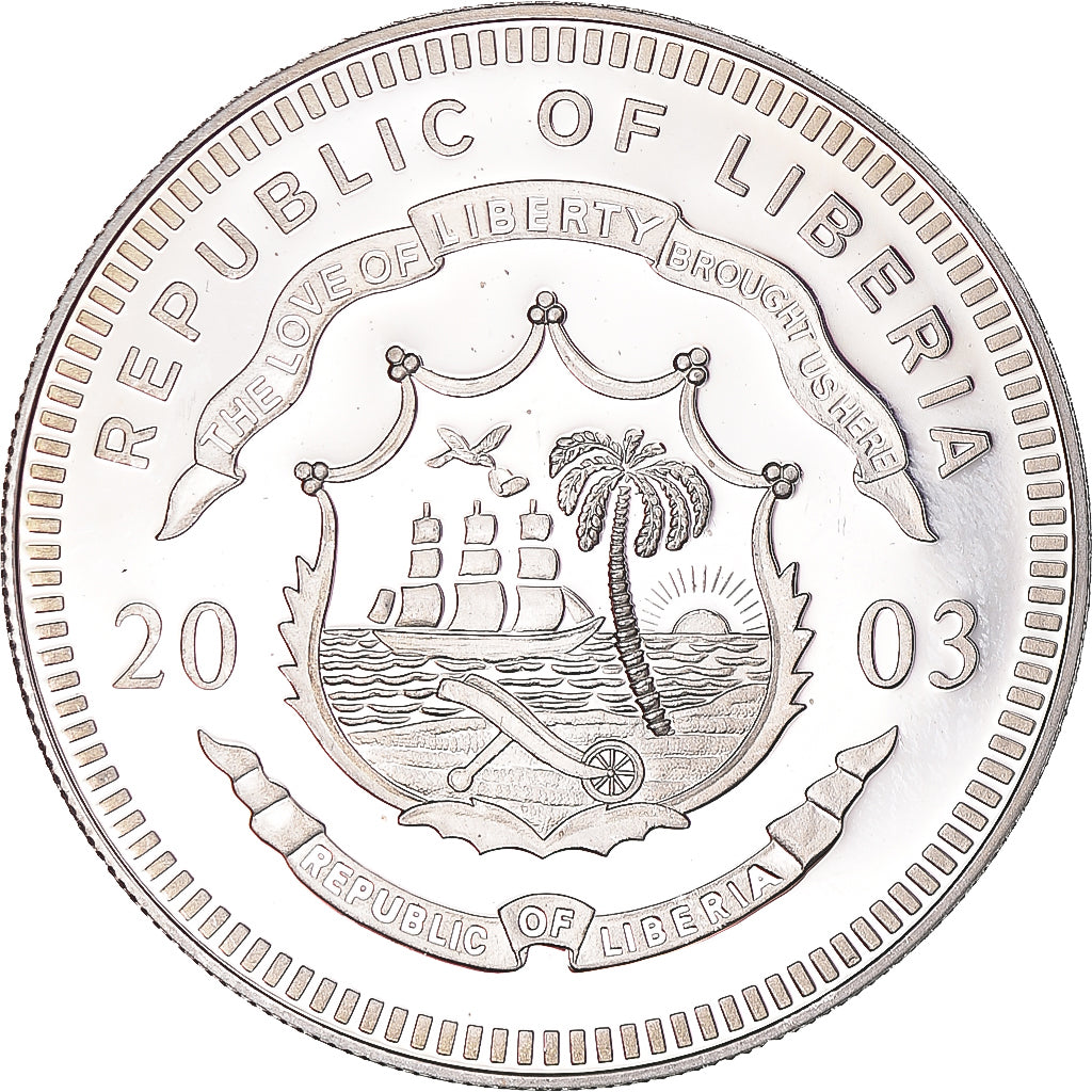 Münze, Liberia, 20 Dollars, 2003, J. Van Den Vondel, UNZ, Silber