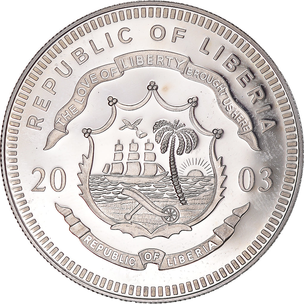Münze, Liberia, 20 Dollars, 2003, W. Shakespeare, UNZ, Silber