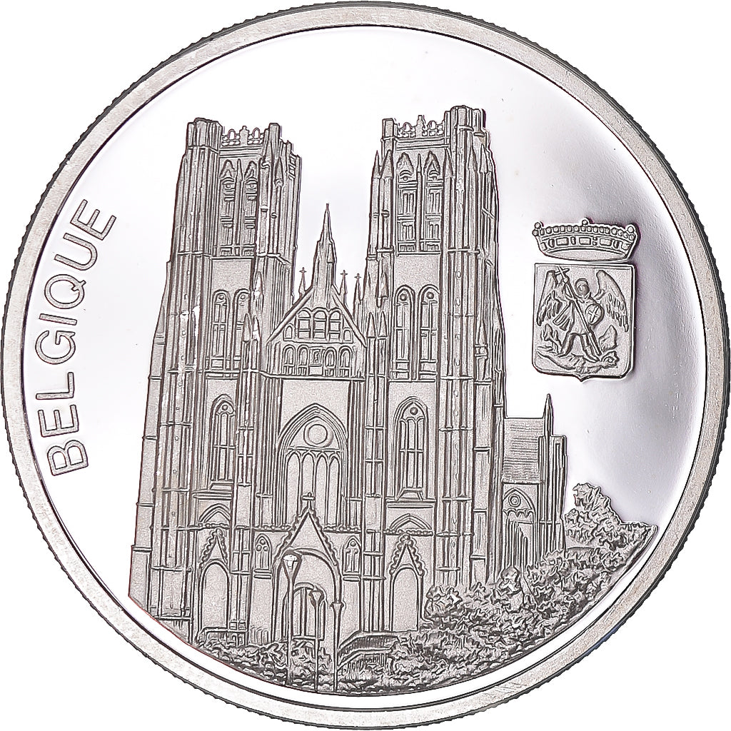 France, 10 Euro, Europa, 1996, Belgium, MS(63), Silver
