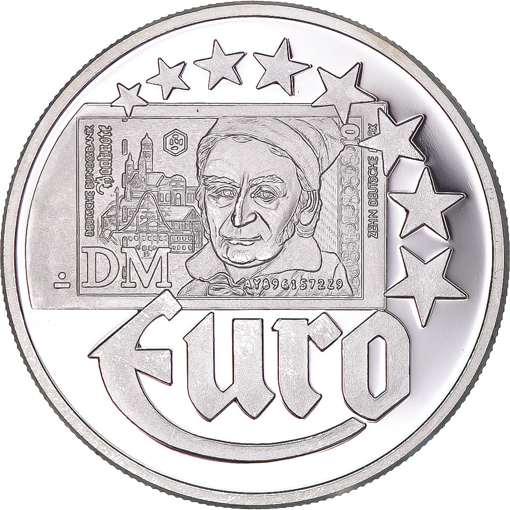 France, 10 Euro, Europa, 1997, Germany, MS(63), Silver