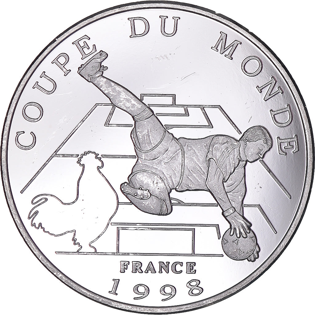 France, Medal, World Cup, 1998, FRANCE, MS(63), Silver