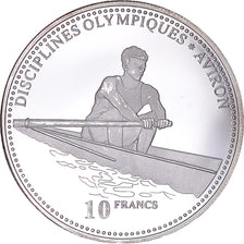 Coin, CONGO, DEMOCRATIC REPUBLIC, 10 Francs, 2000, Rowing, MS(63), Silver, KM:50