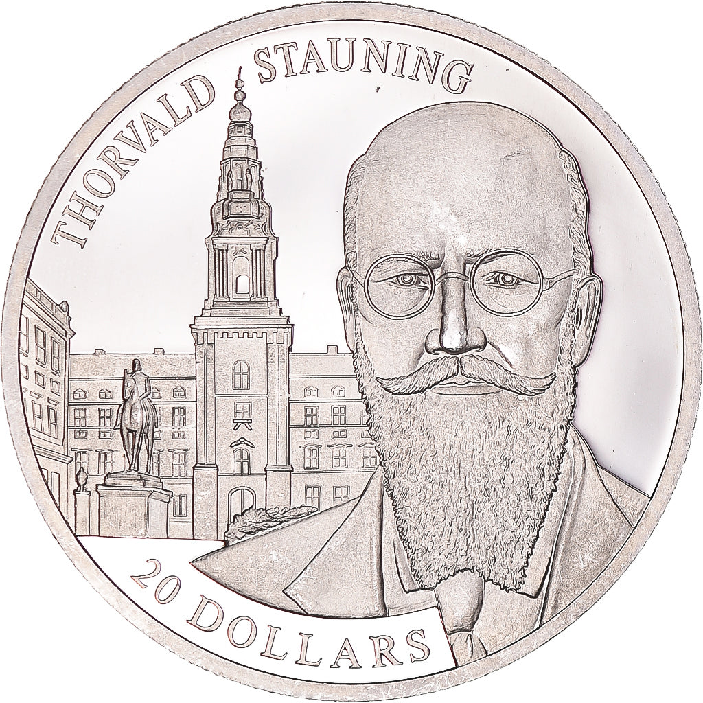 Münze, Liberia, 20 Dollars, 2002, T. Stauning, UNZ, Silber