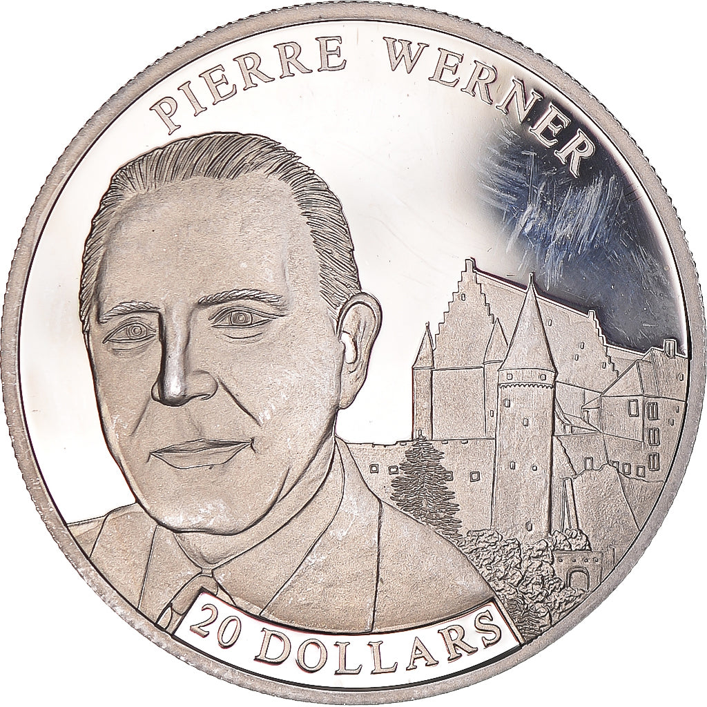 Coin, Liberia, 20 Dollars, 2002, P. Werner, MS(63), Silver
