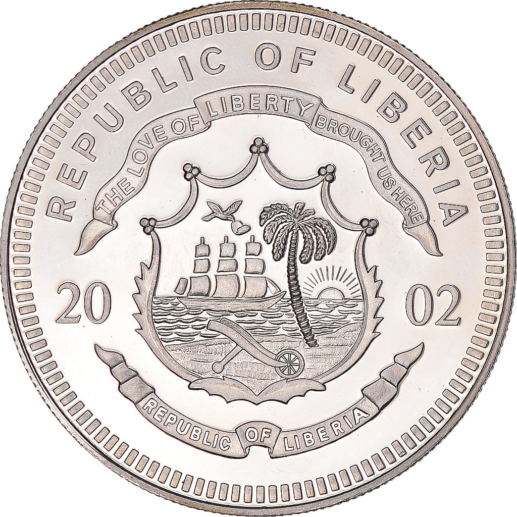 Coin, Liberia, 20 Dollars, 2002, P. Werner, MS(63), Silver