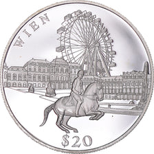 Monnaie, Libéria, 20 Dollars, 2000, Vienna, SPL, Argent