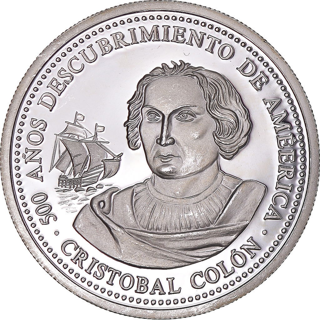 Spagna, Ecu, Discovery of America, 1992, Christophe Colomb, SPL, Argento