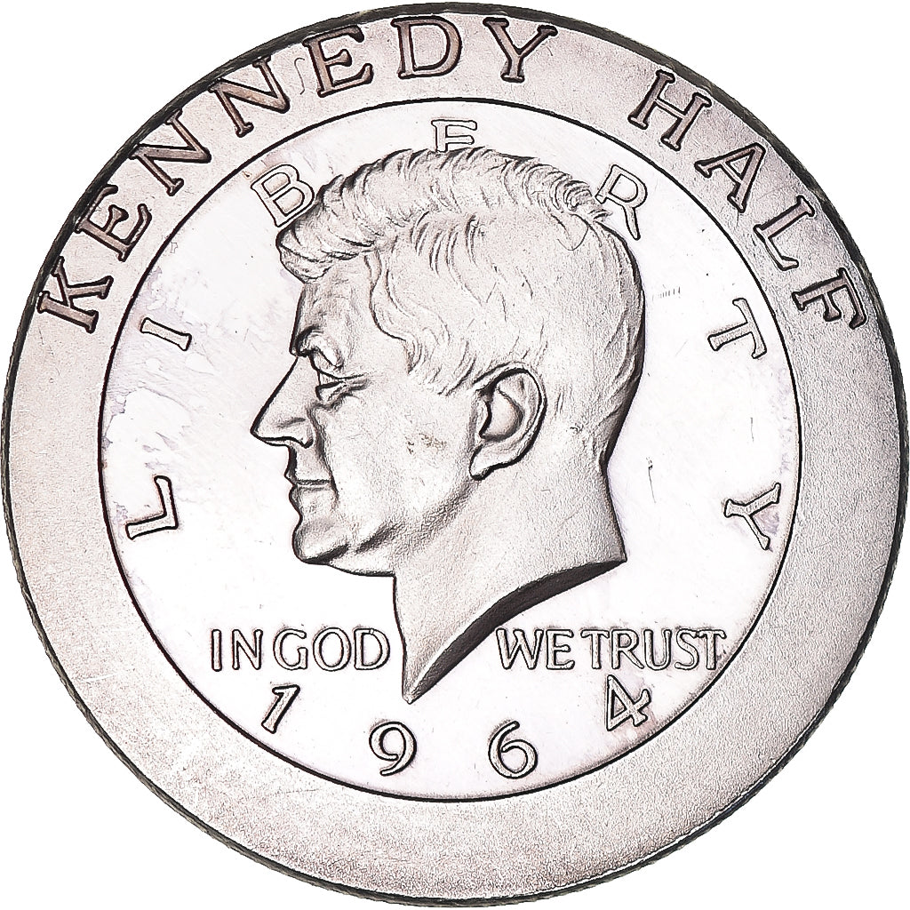 Estados Unidos, Half Dollar, One Troy Ounce, Kennedy, 1964, COPY, SC, Plata