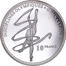 Coin, CONGO, 10 Francs, 2000, Ribbon dancer, SMS(63), Silver