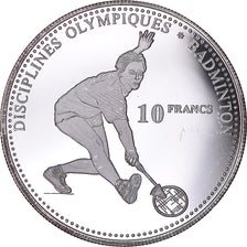 Moeda, CONGO, REPÚBLICA DEMOCRÁTICA, 10 Francs, 2000, Badminton, MS(63)