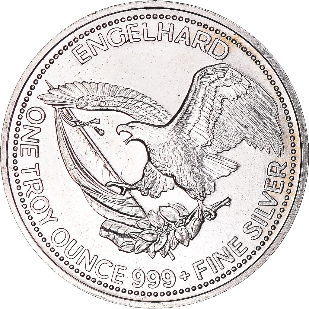 United States, One Ounce, Engelhard, 1987, American Prospector, MS(63), Silver