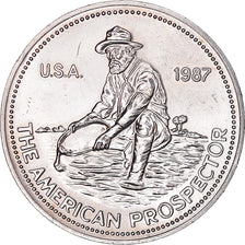 United States, One Ounce, Engelhard, 1987, American Prospector, MS(63), Silver