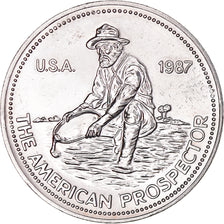 United States, One Ounce, Engelhard, 1987, American Prospector, MS(63), Silver