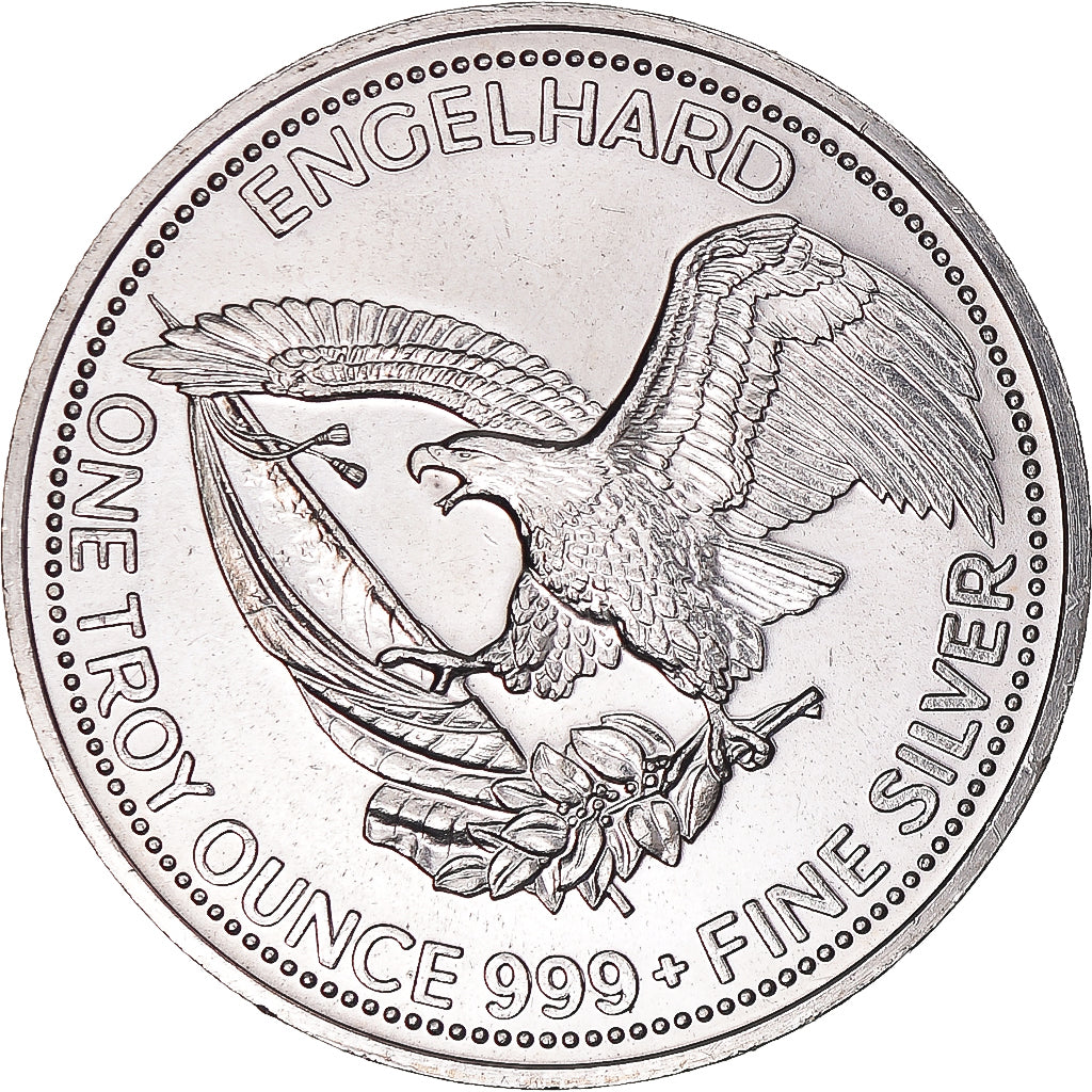 United States, One Ounce, Engelhard, 1987, American Prospector, MS(63), Silver