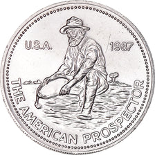 United States, One Ounce, Engelhard, 1987, American Prospector, MS(63), Silver