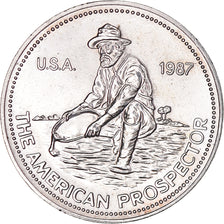 United States, One Ounce, Engelhard, 1987, American Prospector, MS(63), Silver