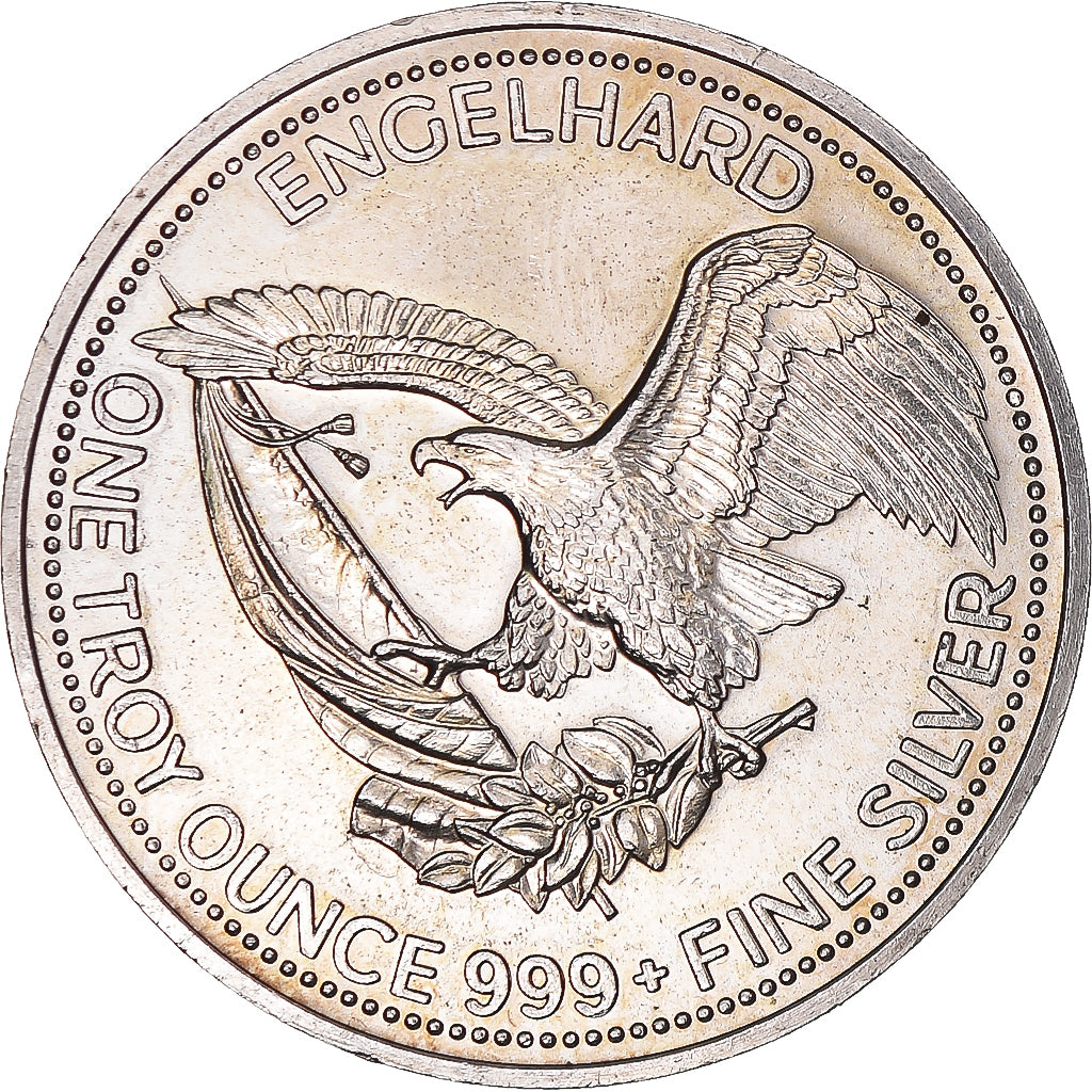 United States, One Ounce, Engelhard, 1987, American Prospector, MS(63), Silver