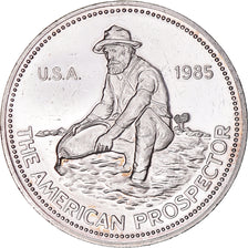 United States, One Ounce, Engelhard, 1985, American Prospector, MS(63), Silver