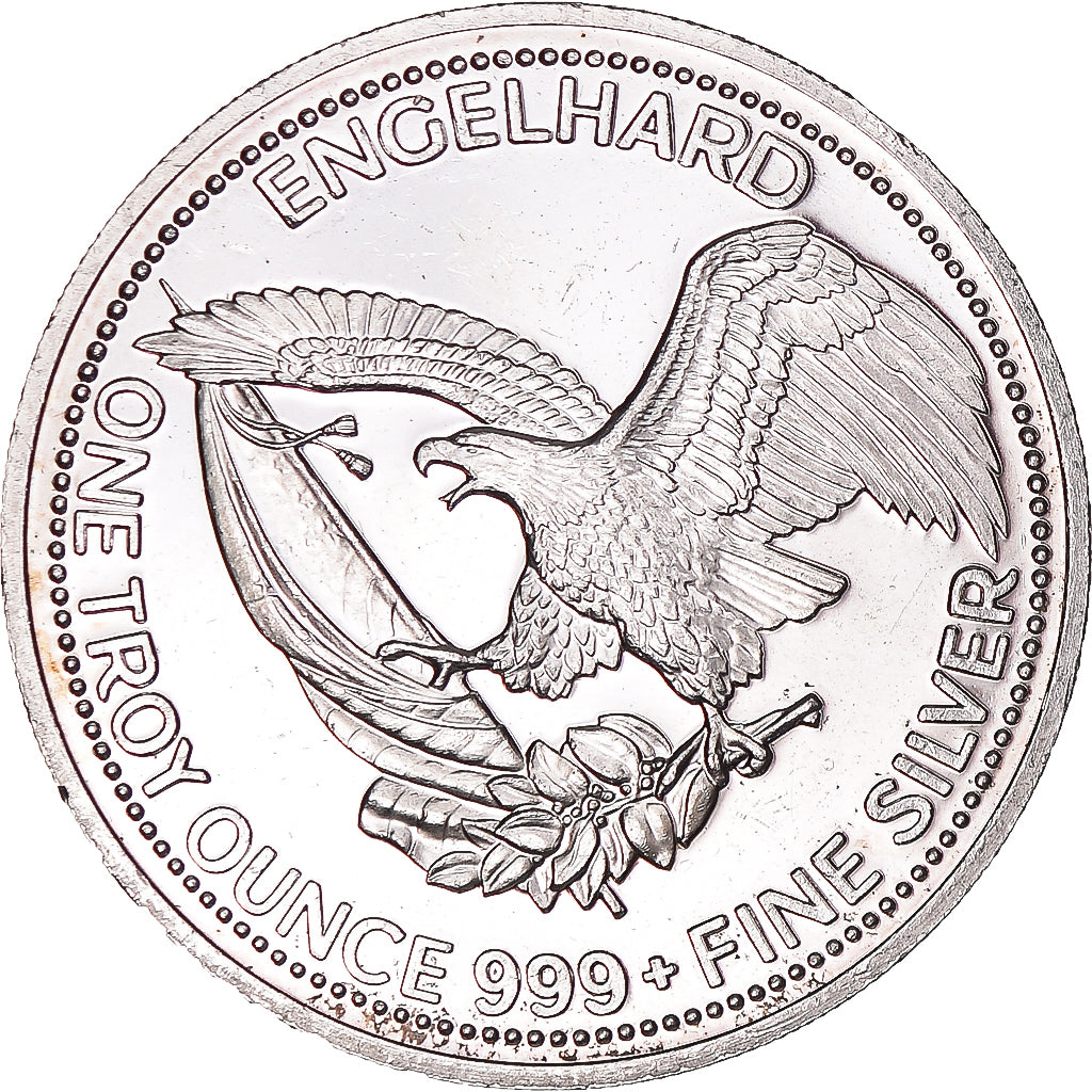 United States, One Ounce, Engelhard, 1985, American Prospector, MS(63), Silver