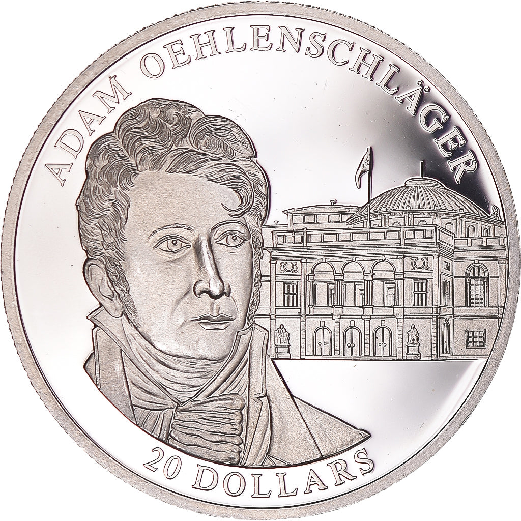 Münze, Liberia, 20 Dollars, 2003, A. Oehlenschläger, UNZ, Silber