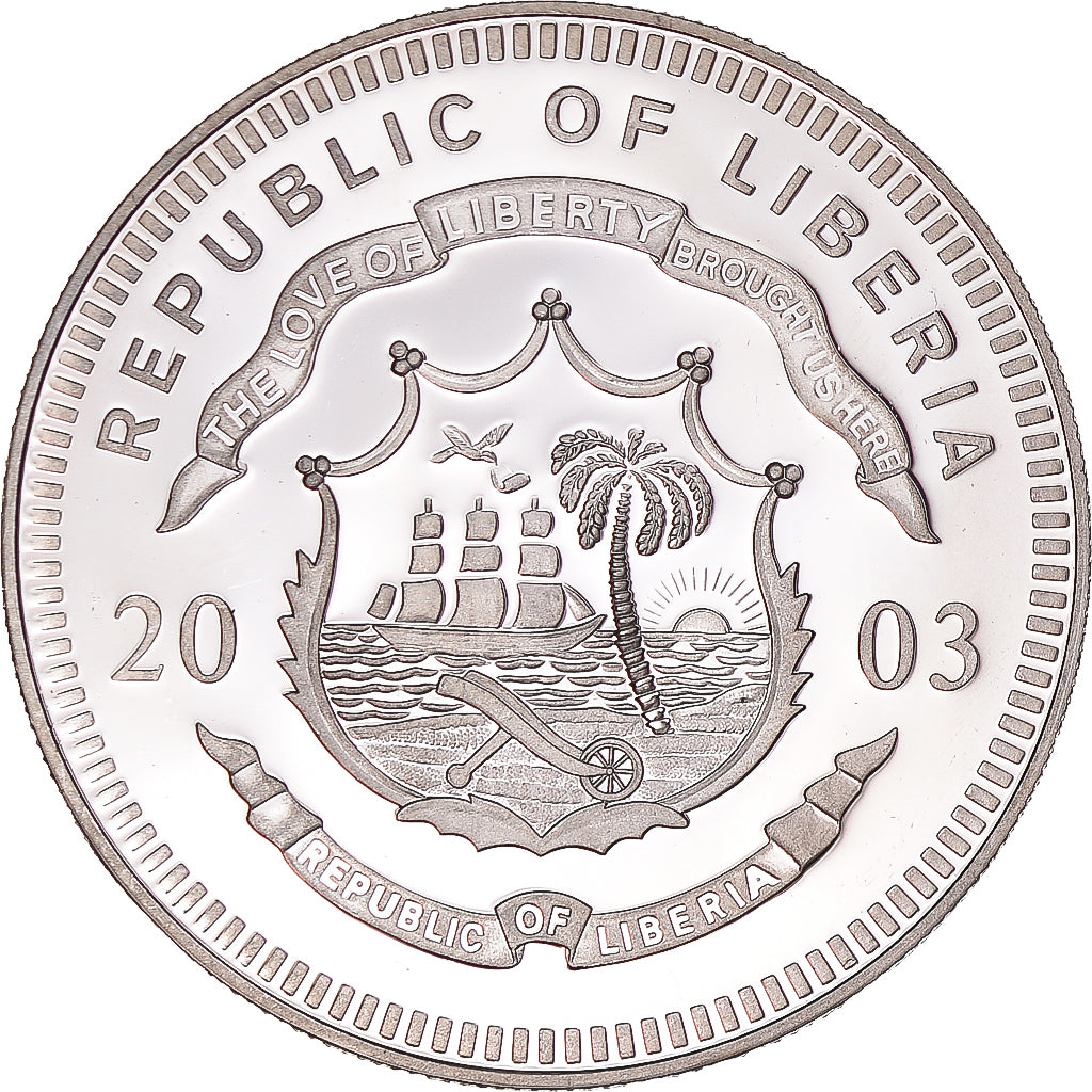 Münze, Liberia, 20 Dollars, 2003, A. Oehlenschläger, UNZ, Silber