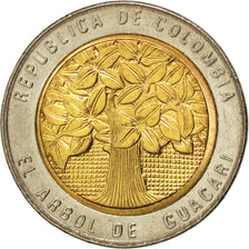 Munten, Colombia, 500 Pesos, 2006, UNC-, Bi-Metallic, KM:286