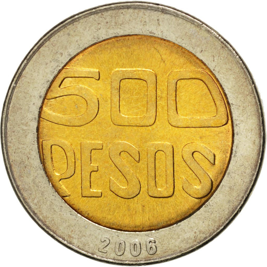 Moneda, Colombia, 500 Pesos, 2006, SC, Bimetálico, KM:286