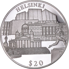 Coin, Liberia, 20 Dollars, 2000, Helsinki, MS(63), Silver