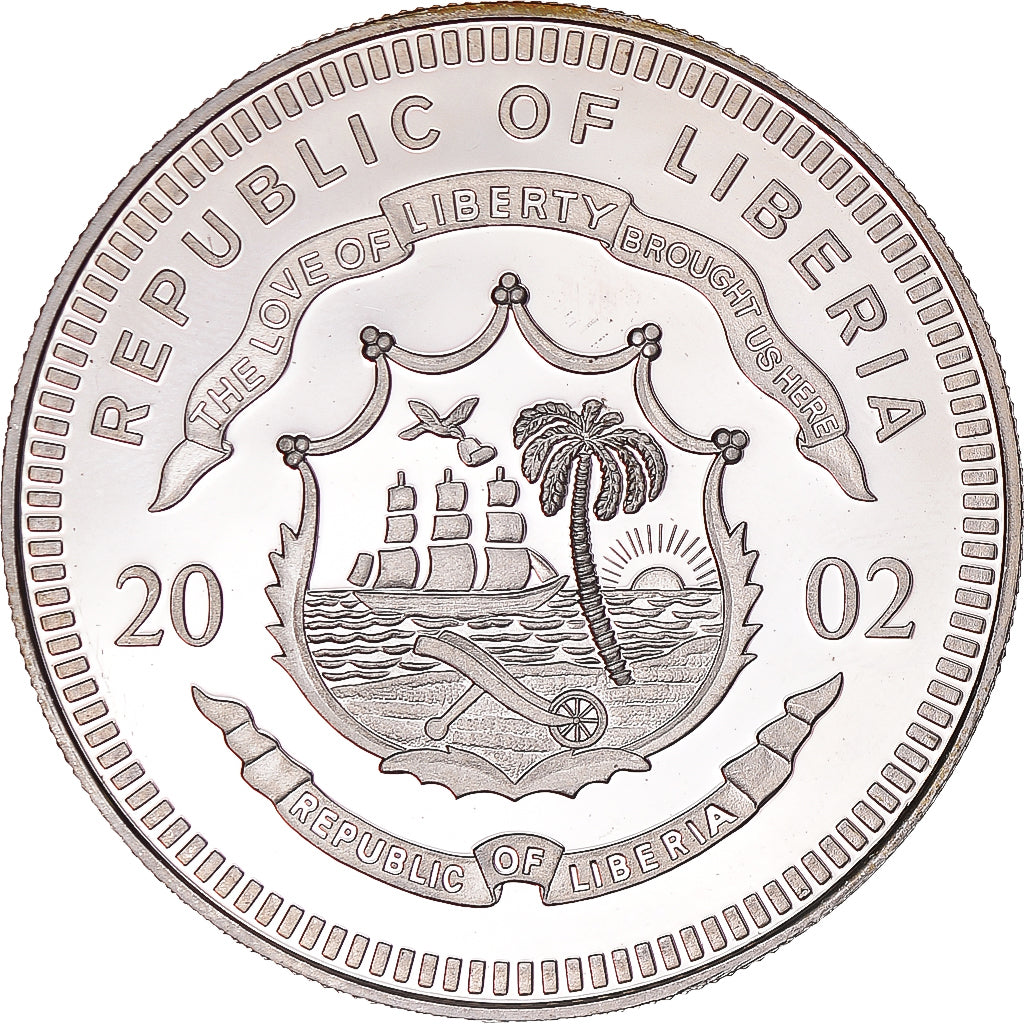 Münze, Liberia, 20 Dollars, 2002, K. Hjalmar Branting, UNZ, Silber