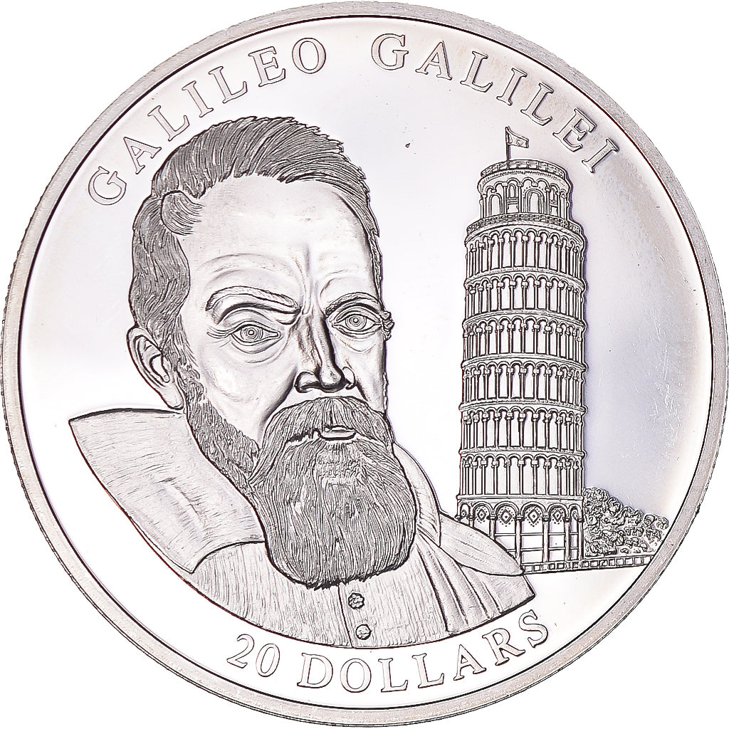Münze, Liberia, 20 Dollars, 2004, Galilé, UNZ, Silber
