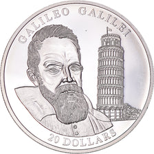 Münze, Liberia, 20 Dollars, 2004, Galilé, UNZ, Silber