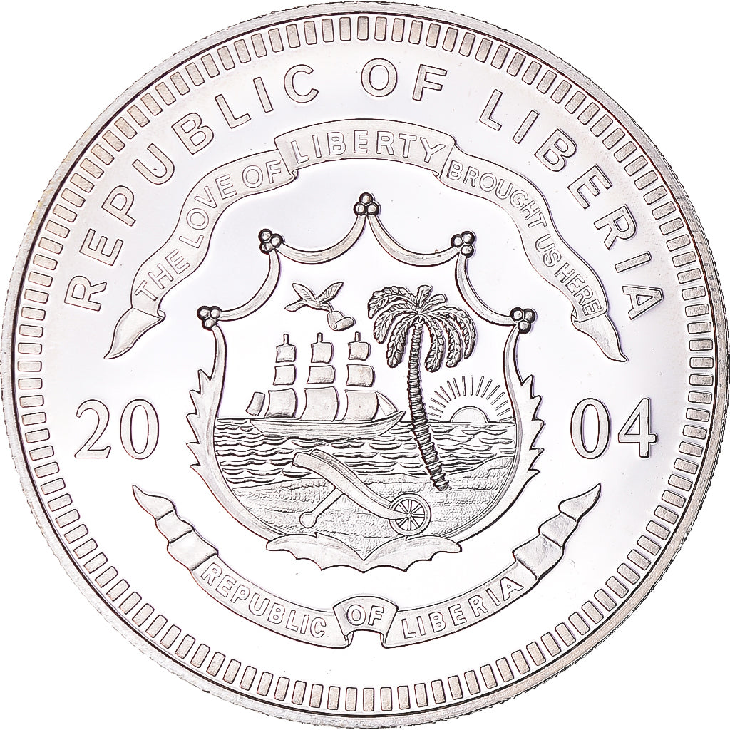 Münze, Liberia, 20 Dollars, 2004, Galilé, UNZ, Silber