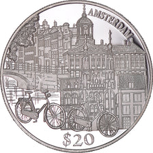 Coin, Liberia, 20 Dollars, 2004, Amsterdam, MS(63), Silver