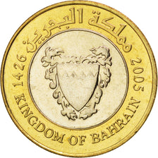 BAHRAIN, 100 Fils, 2005, KM #26, MS(63), Bi-Metallic, 24, 6.03