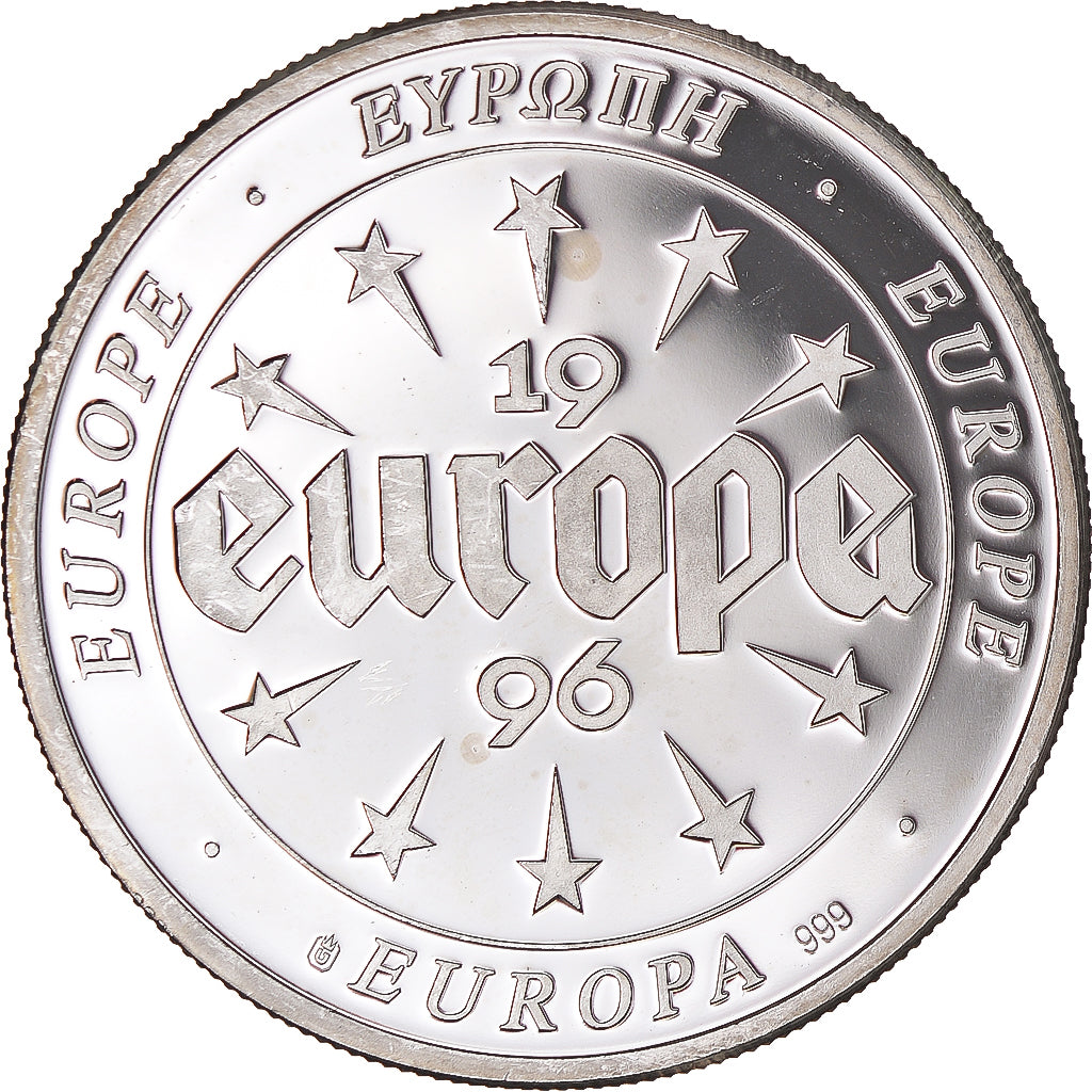 France, Medal, Europa, 1996, Greece, MS(63), Silver