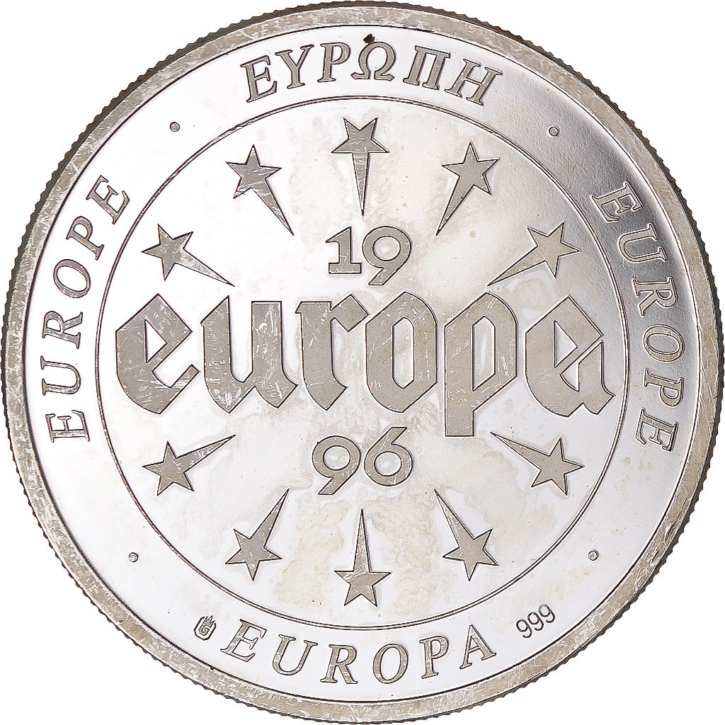 France, Medal, Europa, 1996, Finland, AU(55-58), Silver