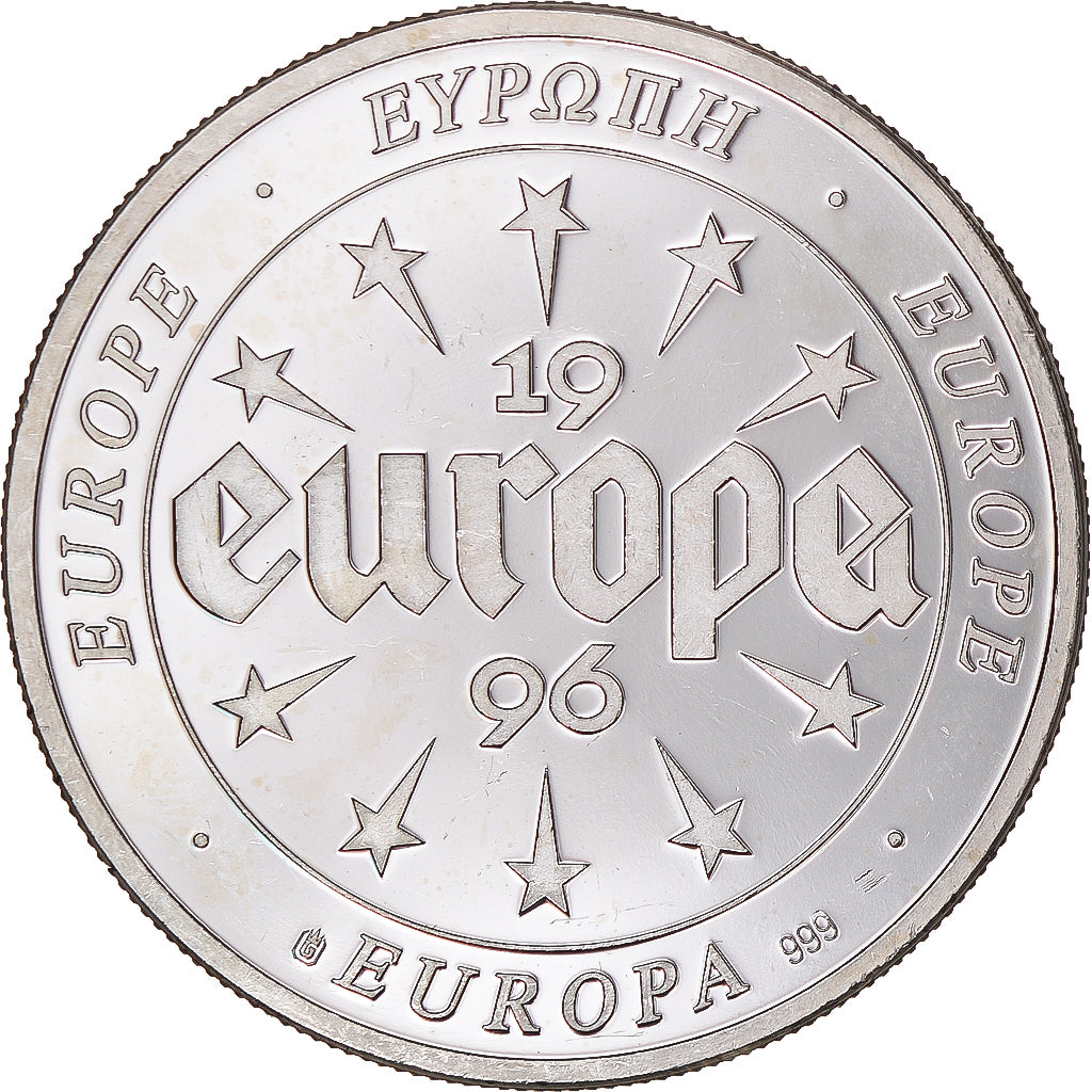 France, Medal, Europa, 1996, Sweden, MS(63), Silver