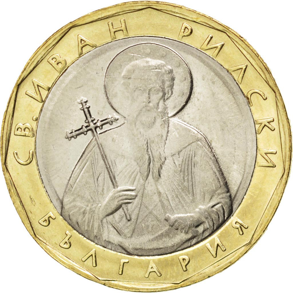 BULGARIA, Lev, 2002, Sofia, KM #254, MS(63), Bi-Metallic, 24.5, 7.07