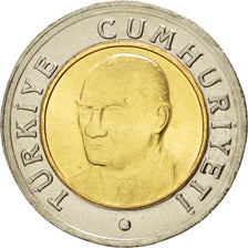 TURKEY, New Lira, 2005, Istanbul, KM #1169, MS(63), Bi-Metallic, 26, 8.34
