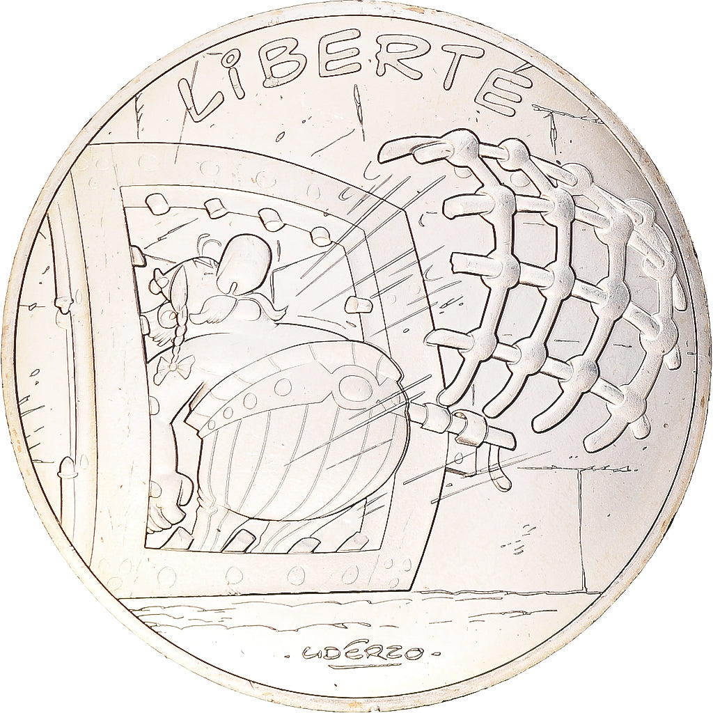 France, 10 Euro, Liberté, Obélix, 2015, Paris, MS(64), Silver