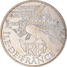 France, 10 Euro, Ile de France, 2011, Paris, MS(63), Silver, KM:1739