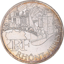 France, 10 Euro, 2011, Paris, Rhône-Alpes, MS(60-62), Silver, KM:1751