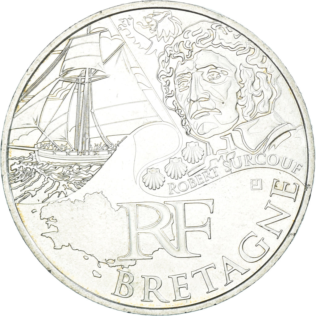 Frankreich, 10 Euro, Bretagne, 2012, Paris, UNZ, Silber, Gadoury:EU514, KM:1866