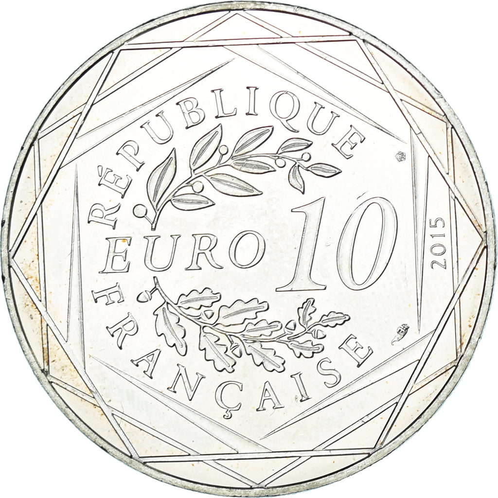 France, 10 Euro, Astérix Égalité (La zizanie), 2015, Paris, B.D, SPL, Argent