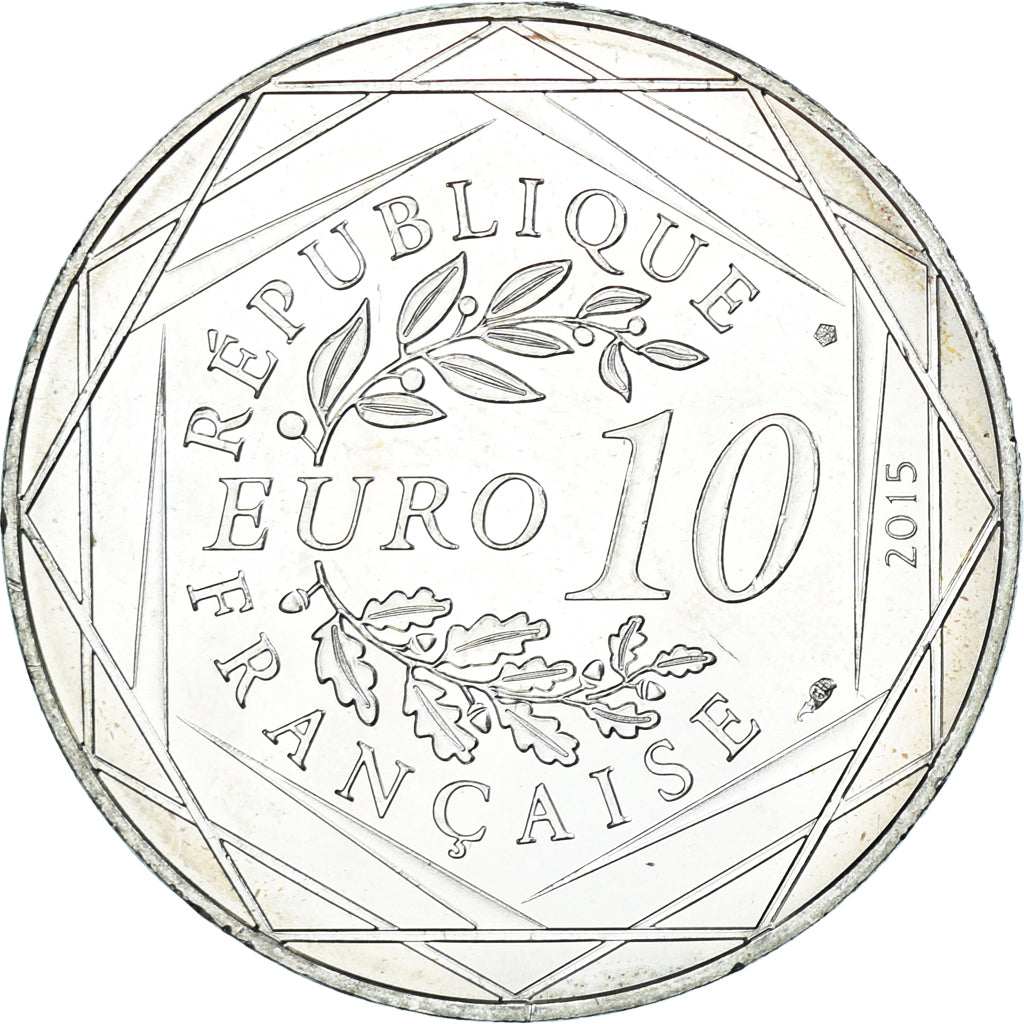 France, 10 Euro, Fraternité, Astérix chez les Bretons, 2015, Paris, MS(63)